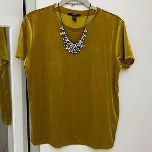 Mustard yellow boxy tee